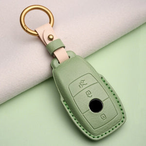 1Pcs Genuine Leather Car Remote Key Cover Case For Mercedes benz W177 W205 W213 W222 2018 A C S GLS Class E class