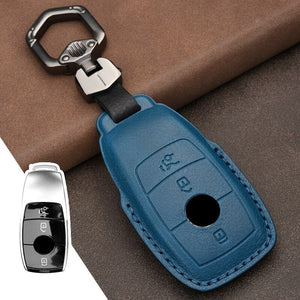 1Pcs Genuine Leather Car Remote Key Cover Case For Mercedes benz W177 W205 W213 W222 2018 A C S GLS Class E class