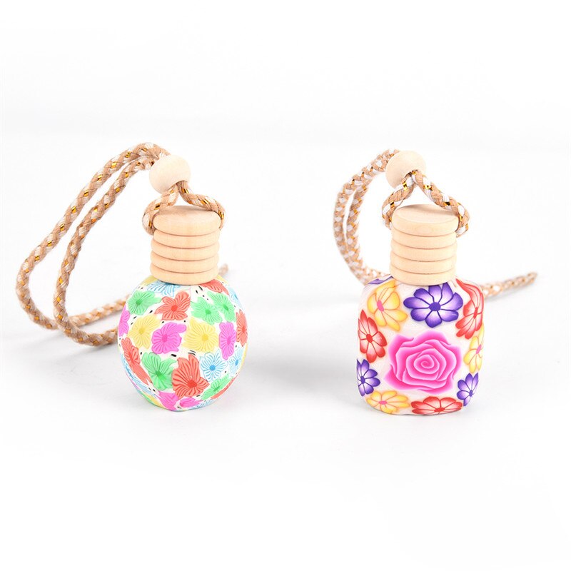 1pc Perfume Diffuser Fragrance Bottle Pottery Perfume Empty Bottle  Hanging Car Air Freshener Bottle Hot Sale