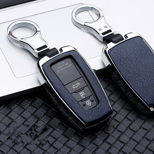 2020 Leather Alloy Car Key Cover Holder Case Covers For Toyota CHR C-HR Prado Camry Avalon Prius Corolla RAV4 2/3/4 Button