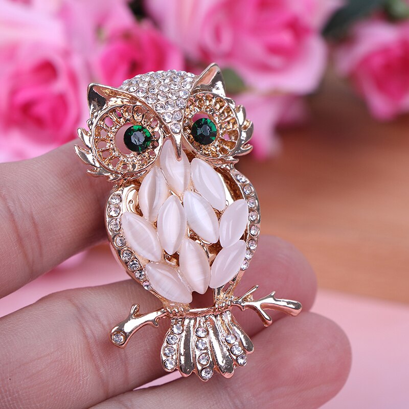 Car Air Freshener Ornament Perfume Clip Metal Owl Solid 5.3 * 3.3cm Diamond