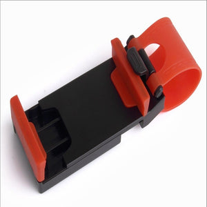 Car Phone Holder Mini Air  Steering Wheel Clip Mount Universal Handlebar Bracket In Car Mobile Accessories Holder