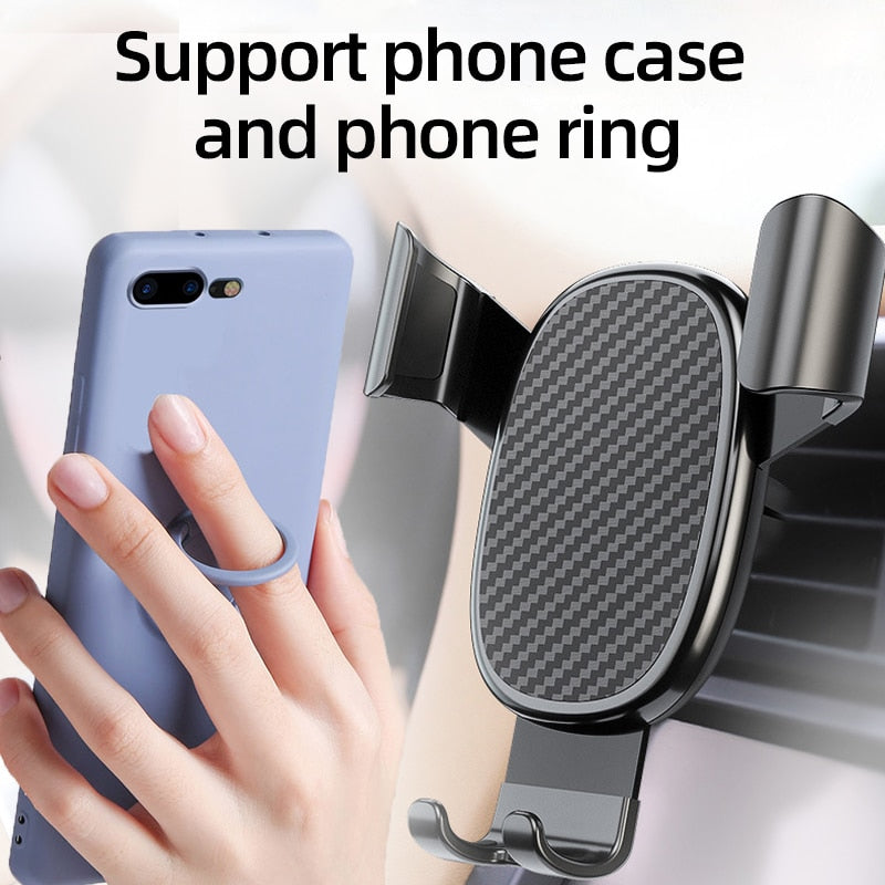 Car Phone Holder Mobile Phone Holder for Car Holder Phone Stand Steady Fixed Bracket Support Gravity sensing Auto Grip