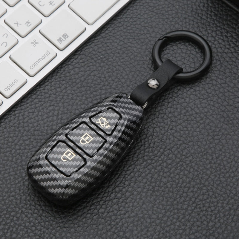 Carbon Fiber Remote Car Key Case Shell For Ford Fiesta Mondeo Ecosport Kuga Focus ST C-Max B-Max Focus 3 MK3 MK4 escape key bag