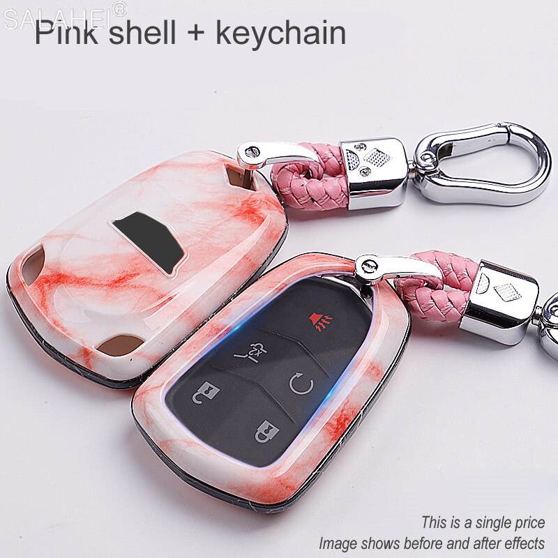 Durable ABS Replacement Smart Remote Control Car Key Case Cover Shell For Cadillac SRX CTS ATS XTS Escalade ESV Auto Accessories