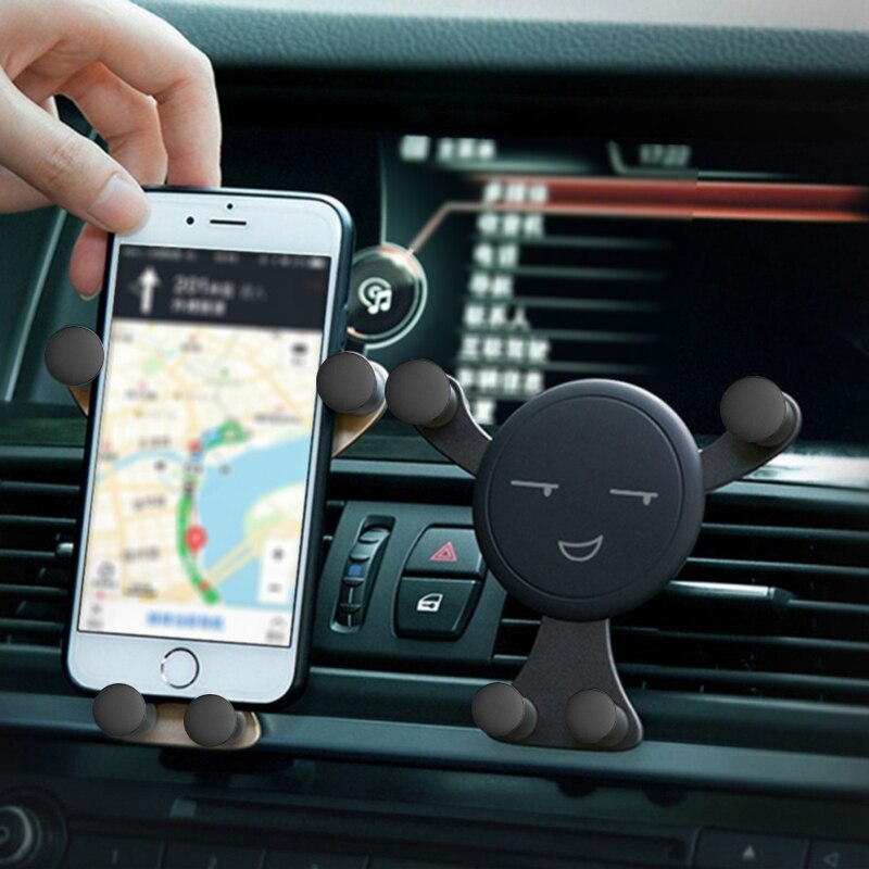 Gravity Car Phone Holder Air Vent Clip Mount Universal Car Bracket GPS Support Cell Phone Stand For IPhone 11 Samsung S10 Xiaomi