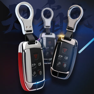 Leather Smart Car Key Cover Case For Land Rover A9 freelander Evoque Discovery 4 5 Sport  LR4 Jaguar XK XKR XF XFR XJ XJL Style