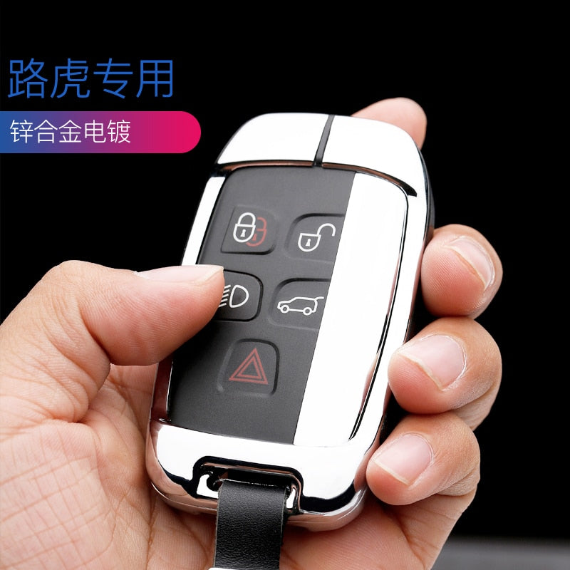 Leather Smart Car Key Cover Case For Land Rover A9 freelander Evoque Discovery 4 5 Sport  LR4 Jaguar XK XKR XF XFR XJ XJL Style