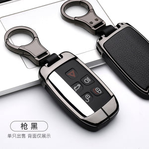 Leather Smart Car Key Cover Case For Land Rover A9 freelander Evoque Discovery 4 5 Sport  LR4 Jaguar XK XKR XF XFR XJ XJL Style