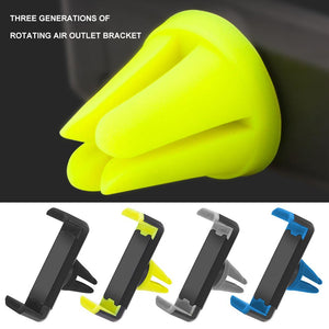 New Car Phone Holder Car Air Outlet Mobile Phone Holder Air Conditioning Mouth Mount Stand 360 Rotation Phone Fixed Bracket