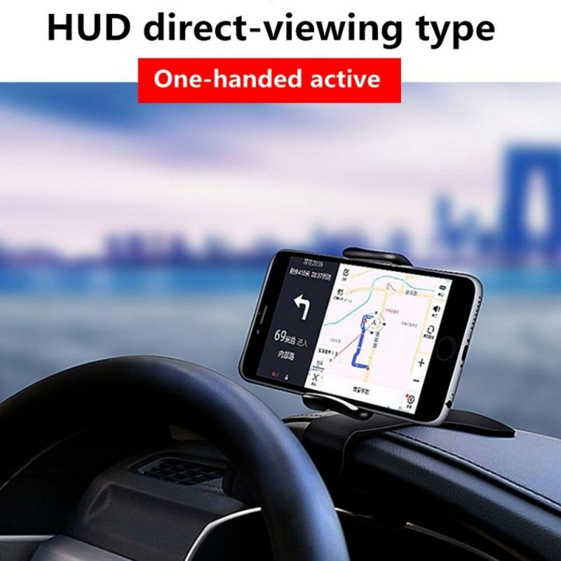 Univeral One Hand Control Dashboard Mount Car Phone Holder Stand 360° Rotation For 4-6.5 Inch Smartphone GPS Interior Accessory