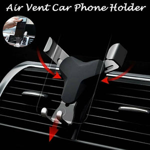 Universal Car Cell Phone Holder Air Vent Mount Stand For Moible Phone Car Interior Bracket Accessories Black