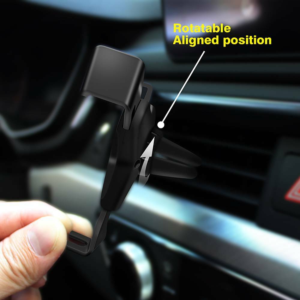 Universal Car Cell Phone Holder Air Vent Mount Stand For Moible Phone Car Interior Bracket Accessories Black