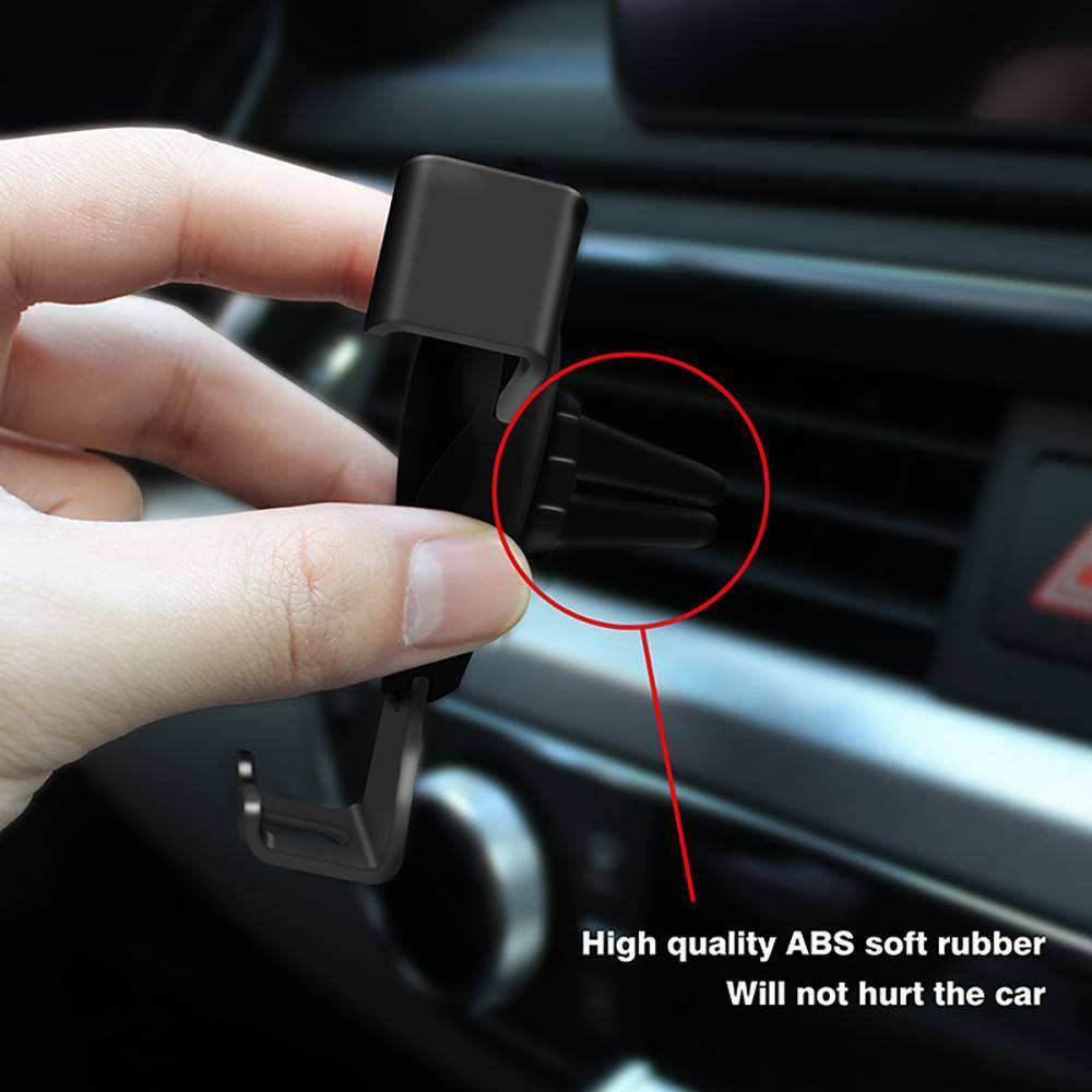 Universal Car Cell Phone Holder Air Vent Mount Stand For Moible Phone Car Interior Bracket Accessories Black