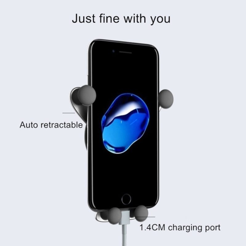 Universal Car Phone Holder Gravity Car Bracket Mount Stand Cell Phone GPS Car Bracket Mounts & Holder For IPhone Samsung Xiaomi