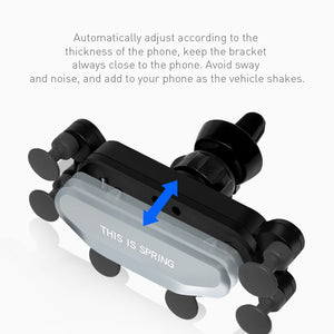 Universal Gravity Car phone Holder Car Air Vent Mount Car Holder For iPhone 11 X XS Max Samsung Xiaomi Mobile Phone Holder Stand