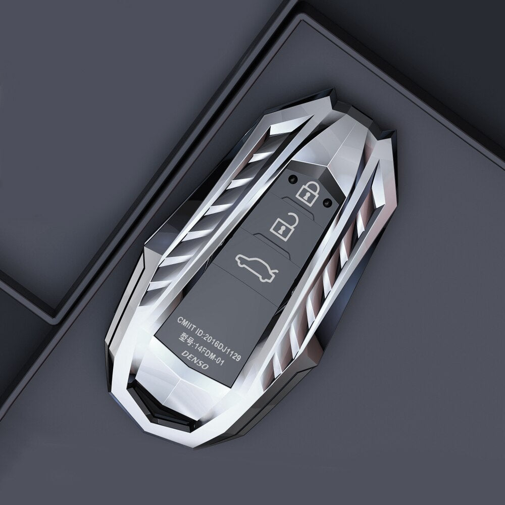 Zinc Alloy Car Remote Key Cover Case Holder For Toyota CHR C-HR Prado 2017 2018 Prius Camry Corolla RAV4 2018 Car Accessories