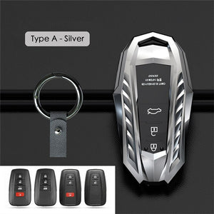 Zinc Alloy Car Remote Key Cover Case Holder For Toyota CHR C-HR Prado 2017 2018 Prius Camry Corolla RAV4 2018 Car Accessories