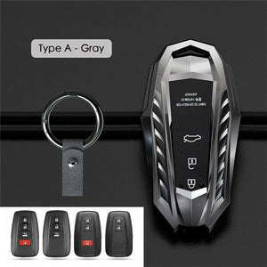 Zinc Alloy Car Remote Key Cover Case Holder For Toyota CHR C-HR Prado 2017 2018 Prius Camry Corolla RAV4 2018 Car Accessories